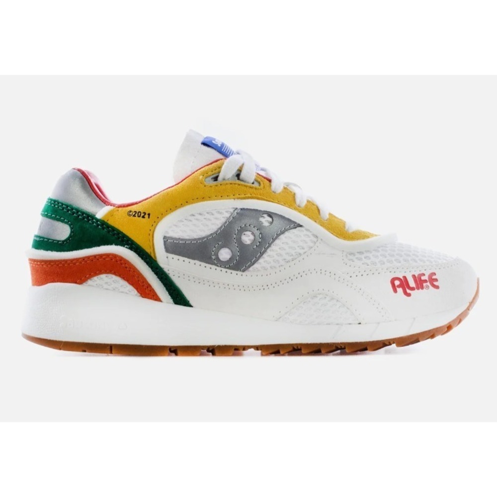 Saucony® (Men's 5.5 M)(Women's 7) Shadow 6000 ALIFE™ Collab, White/Multi Subway